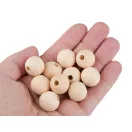 Fa gyöngyök nem lakkozott Ø20 mm - természetes világos (120 db-os csomagolás) Fa gyöngyök nem lakkozott Ø20 mm - természetes világos (120 db-os csomagolás)