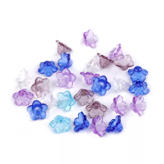 Műanyag gyöngyök csengő / szoknya 7x12 mm - vegyes 2-es (100 g-os csomagolás) Műanyag gyöngyök csengő / szoknya 7x12 mm - vegyes 2-es (100 g-os csomagolás)