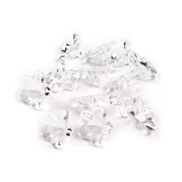   Műanyag gyöngyök csengő / szoknya 7x12 mm - 5 Transparent (100 g-os csomagolás)