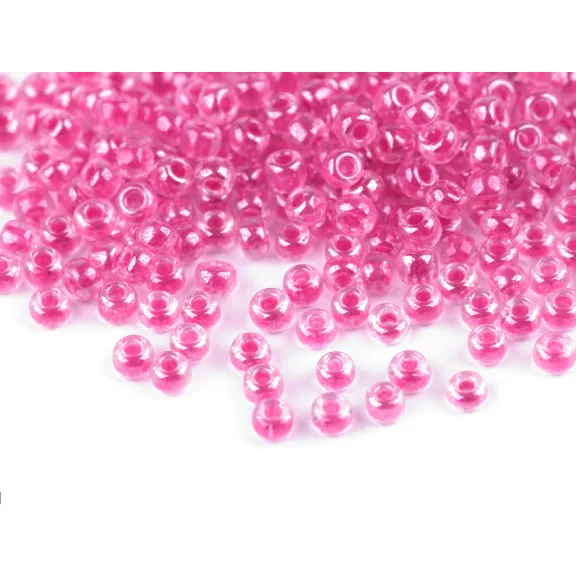 Kásagyöngy 8/0 - 3 mm élénk színek - 2203 pink (50 g-os csomagolás) Kásagyöngy 8/0 - 3 mm élénk színek - 2203 pink (50 g-os csomagolás)
