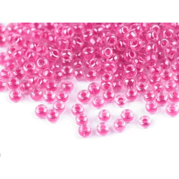   Kásagyöngy 8/0 - 3 mm élénk színek - 2203 pink (1350 g-os csomagolás)