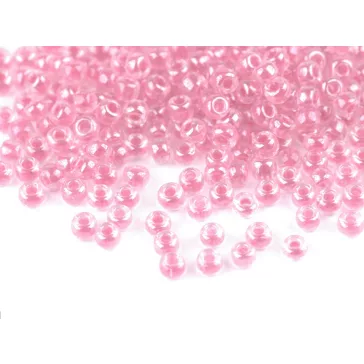  Kásagyöngy 8/0 - 3 mm élénk színek - 2221 rózsaszín világos (450 g-os csomagolás)