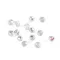 Üveg gyöngyök csiszolt tűzgyöngy 8 mm - 1 00030/28701 Transparent AB (20 g-os csomagolás)