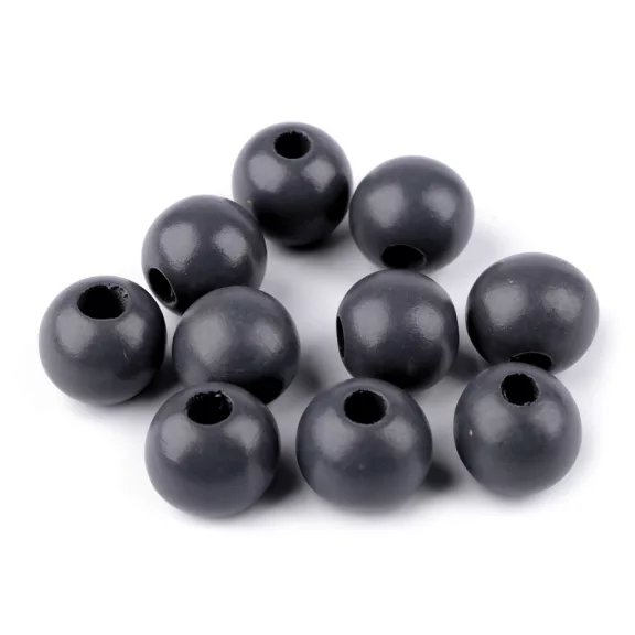 Fa gyöngy Ø25 mm - 7 szürke (10 db-os csomagolás) Fa gyöngy Ø25 mm - 7 szürke (10 db-os csomagolás)