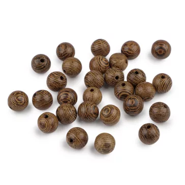   Fa gyöngyök Ø8 mm - 1 természetes sötét (100 g-os csomagolás)