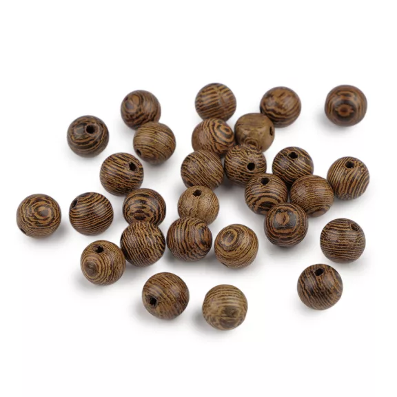 Fa gyöngyök Ø8 mm - 1 természetes sötét (200 g-os csomagolás) Fa gyöngyök Ø8 mm - 1 természetes sötét (200 g-os csomagolás)