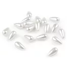 Viaszolt műanyag gyöngyök / teklagyöngy Glance csepp 8x16 mm - fehér (50 g-os csomagolás) Viaszolt műanyag gyöngyök / teklagyöngy Glance csepp 8x16 mm - fehér (50 g-os csomagolás)