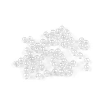   Szivárvány műanyag gyöngyök Ø6 mm - 1 Transparent (180 g-os csomagolás)