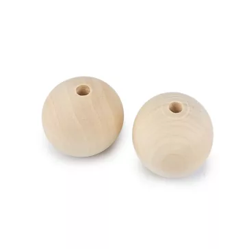   Nagy fagyöngy, fagolyó natúr Ø40 mm - természetes világos (20 db-os csomagolás)