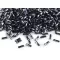 Rokajl csavart szalmagyöngy 6 mm pálcika - M-129T antracit (50 g-os csomagolás)