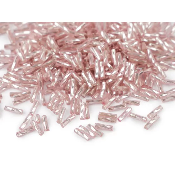 Rokajl csavart szalmagyöngy 6 mm pálcika - M púderrózsaszín (900 g-os csomagolás) Rokajl csavart szalmagyöngy 6 mm pálcika - M púderrózsaszín (900 g-os csomagolás)