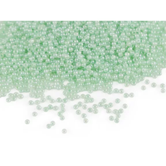 Kásagyöngy 15/0 - 1,5 mm teklagyöngyös, nem átlátszó - M336 zöld pasztelszín (50 g-os csomagolás) Kásagyöngy 15/0 - 1,5 mm teklagyöngyös, nem átlátszó - M336 zöld pasztelszín (50 g-os csomagolás)