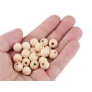 Fa gyöngyök nem lakkozott Ø12 mm - természetes világos (300 g-os csomagolás) Fa gyöngyök nem lakkozott Ø12 mm - természetes világos (300 g-os csomagolás)