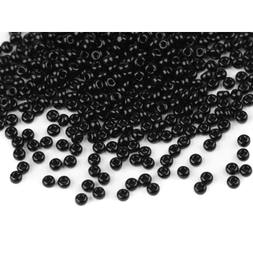   Rokail Preciosa kásagyöngy 3 mm - 23980 fekete (400 g-os csomagolás)
