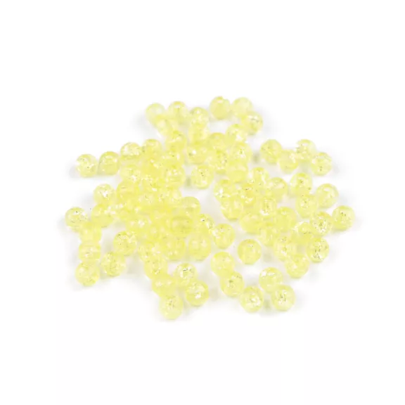 Üveg gyöngyök Ø6 mm - 2 (33) sárga (500 g-os csomagolás) Üveg gyöngyök Ø6 mm - 2 (33) sárga (500 g-os csomagolás)