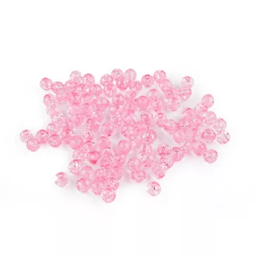   Üveg gyöngyök Ø6 mm - 3 (6) rózsaszín világos (300 g-os csomagolás)