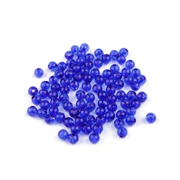   Üveg gyöngyök Ø6 mm - 10 (13) királykék (300 g-os csomagolás)