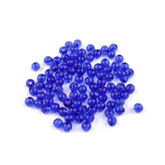 Üveg gyöngyök Ø6 mm - 10 (13) királykék (300 g-os csomagolás) Üveg gyöngyök Ø6 mm - 10 (13) királykék (300 g-os csomagolás)