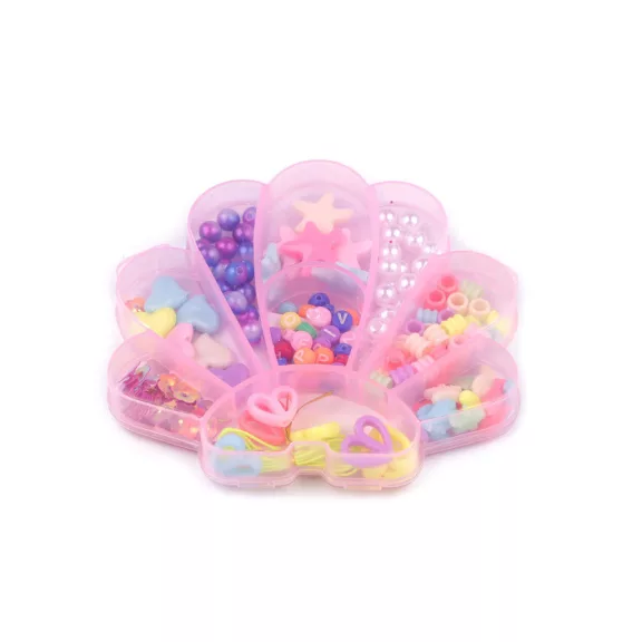 Gyöngy készlet gumival dobozban kagyló, egyszarvú, medve - 3 mix Transparent egyszarvú (1 doboz) Gyöngy készlet gumival dobozban kagyló, egyszarvú, medve - 3 mix Transparent egyszarvú (1 doboz)