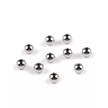   Gyöngyök rozsdamentes acélból Ø6 mm - platina (100 db-os csomagolás)