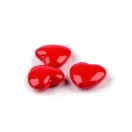 Műanyag gyöngyök szív 17x18 mm - piros (150 db-os csomagolás) Műanyag gyöngyök szív 17x18 mm - piros (150 db-os csomagolás)