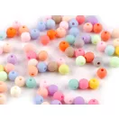 Műanyag gyöngyök matt, gumis velülettel Ø6 mm - mix (500 g-os csomagolás) Műanyag gyöngyök matt, gumis velülettel Ø6 mm - mix (500 g-os csomagolás)