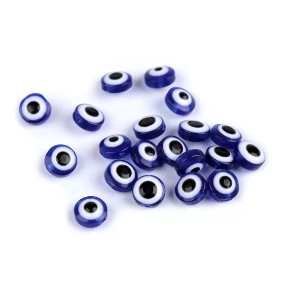 Műanyag gyöngyök Allah szeme Ø8 mm - 2 mix (20 db-os csomagolás) Műanyag gyöngyök Allah szeme Ø8 mm - 2 mix (20 db-os csomagolás)