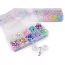 Műanyag viasz gyöngy készlet dobozban - véletlensz. mix (3 box) Műanyag viasz gyöngy készlet dobozban - véletlensz. mix (3 box)
