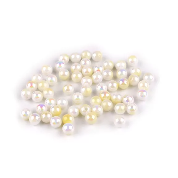 Műanyag gyöngyök sellő hatású Ø6 mm mermaid - 1 krém világos (500 g-os csomagolás) Műanyag gyöngyök sellő hatású Ø6 mm mermaid - 1 krém világos (500 g-os csomagolás)