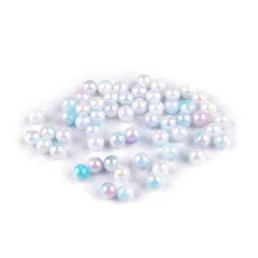   Műanyag gyöngyök sellő hatású Ø6 mm mermaid - 5 nefelejcskék világos rózsaszín
790919 520240 (160 g-os csomagolás)