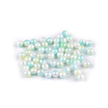   Műanyag gyöngyök sellő hatású Ø6 mm mermaid - 7 menta (160 g-os csomagolás)