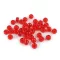 Nagy lyukú műanyag gyöngyök / fürdőruha 9x6 mm - 5 piros (500 g-os csomagolás)