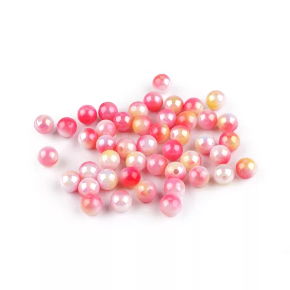 Műanyag gyöngyök sellő hatású Ø8 mm mermaid - 2 rózsás világos (500 g-os csomagolás) Műanyag gyöngyök sellő hatású Ø8 mm mermaid - 2 rózsás világos (500 g-os csomagolás)
