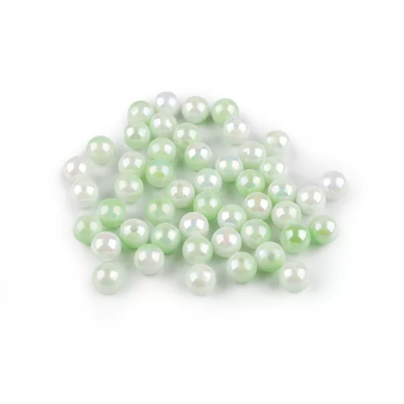 Műanyag gyöngyök sellő hatású Ø8 mm mermaid - 8 világoszöld (500 g-os csomagolás) Műanyag gyöngyök sellő hatású Ø8 mm mermaid - 8 világoszöld (500 g-os csomagolás)