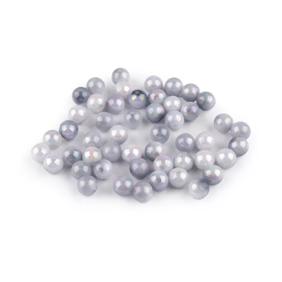 Műanyag gyöngyök sellő hatású Ø8 mm mermaid - 9 vil szürkéskék (500 g-os csomagolás) Műanyag gyöngyök sellő hatású Ø8 mm mermaid - 9 vil szürkéskék (500 g-os csomagolás)