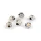 Műanyag gyöngyök nagy áthúzó tappancs 11x11 mm - 1 krém világos (6 db-os csomagolás)
