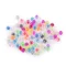 Csiszolt üveg gyöngyök Ø4 mm átlátszó - 10 multicolor (5 g-os csomagolás)
