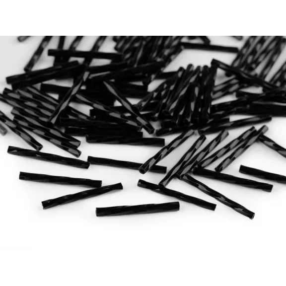 Gyöngy csavart szalma 25 mm - 549 fekete (450 g-os csomagolás) Gyöngy csavart szalma 25 mm - 549 fekete (450 g-os csomagolás)