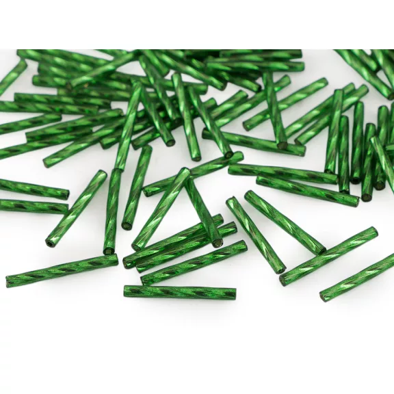 Gyöngy csavart szalma 25 mm - zöld karácsonyi (30 g-os csomagolás) Gyöngy csavart szalma 25 mm - zöld karácsonyi (30 g-os csomagolás)