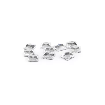   Felvasalható kövek hotfix négyzet csiszolt 4x4 mm - crystal (20 g-os csomagolás)