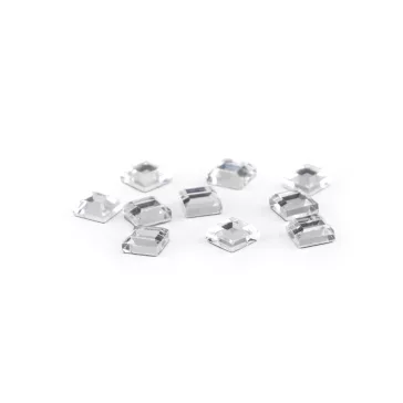   Felvasalható kövek hotfix négyzet csiszolt 4x4 mm - crystal (20 g-os csomagolás)