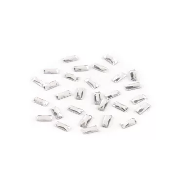  Felvasalható kövek hotfix téglalap csiszolt 3x7 mm - crystal (6 g-os csomagolás)