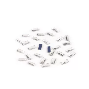   Felvasalható kövek hotfix téglalap csiszolt 3x7 mm - crystal (20 g-os csomagolás)