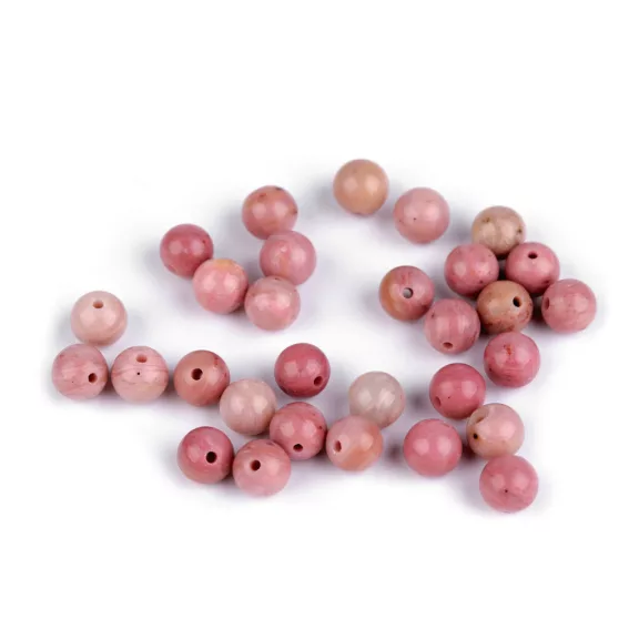 Rodonit ásvány gyöngy Ø6 mm - pink (57 db-os csomagolás) Rodonit ásvány gyöngy Ø6 mm - pink (57 db-os csomagolás)
