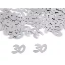 Konfetti számok 30; 40; 50; 60 - lakodalmakra - 1 (30) ezüst (1 zacskó) Konfetti számok 30; 40; 50; 60 - lakodalmakra - 1 (30) ezüst (1 zacskó)