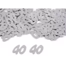 Konfetti számok 30; 40; 50; 60 - lakodalmakra - 3 (40) ezüst (1 zacskó) Konfetti számok 30; 40; 50; 60 - lakodalmakra - 3 (40) ezüst (1 zacskó)