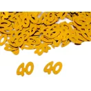 Konfetti számok 30; 40; 50; 60 - lakodalmakra - 4 (40) arany (1 zacskó)