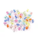 Műanyag gyöngyök, átlátszó színes lyukú Ø6 mm - 1 (Ø6 mm) mix (100 g-os csomagolás) Műanyag gyöngyök, átlátszó színes lyukú Ø6 mm - 1 (Ø6 mm) mix (100 g-os csomagolás)