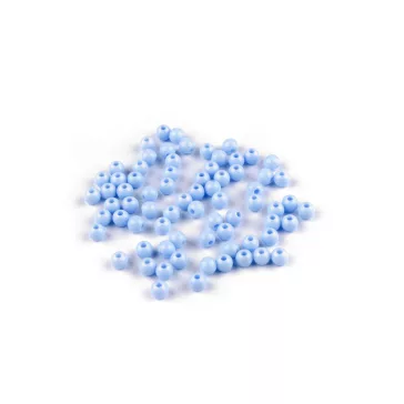   Műanyag gyöngyök Ø6 mm - 8 világoskék (500 g-os csomagolás)
