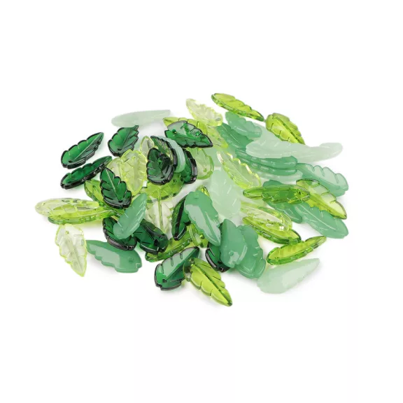 Műanyag levélke gyöngy - 1 mix átlátszó (100 g-os csomagolás) Műanyag levélke gyöngy - 1 mix átlátszó (100 g-os csomagolás)